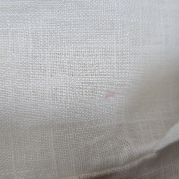 Elegant Off-white Hemp Blend Long Line Tunic Vest Summer Top - Picture 6 of 9